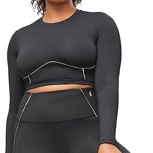 Good American Electric Feel Crop Top 6 / 3x Black